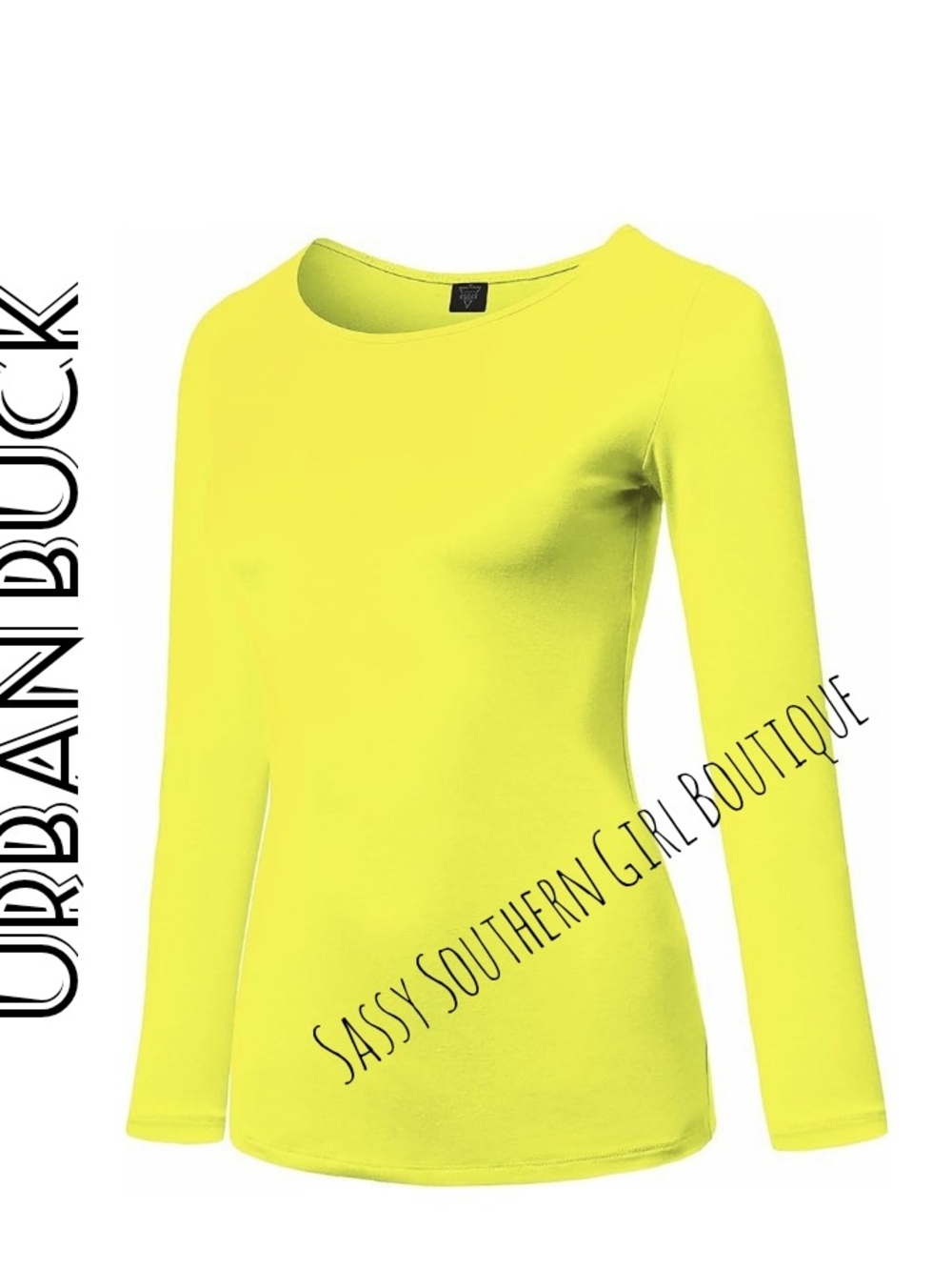 ⭐🆕Neon Yellow Long-Sleeve Women's Top